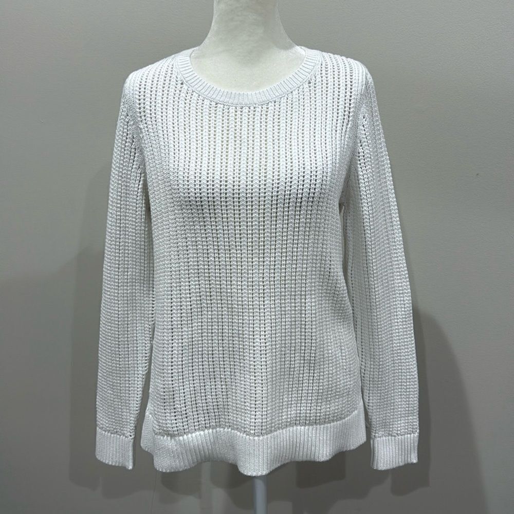 Talbots Open Stitch Sweater Petite Size Medium